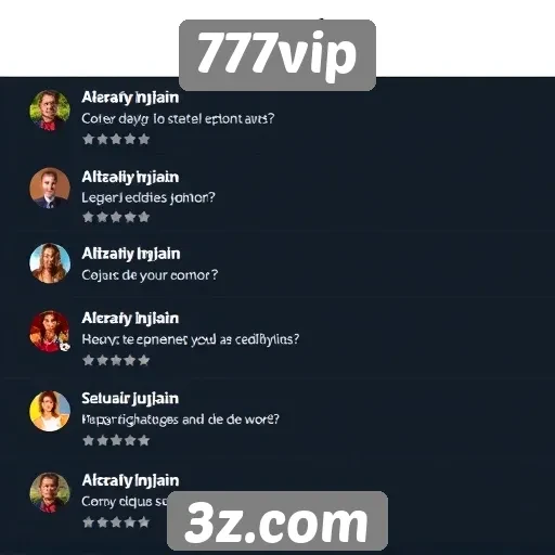 Feedback dos usuários sobre a experiência no 777vip