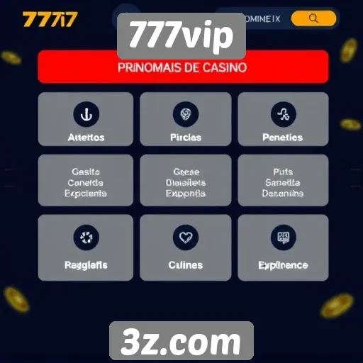 Análise das principais funcionalidades do site 777vip
